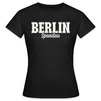 Berlin Spandau - T-shirt Femme - noir - Devant - AI Model Female 172 dark (172cm)
