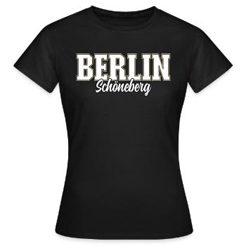 Berlin Schöneberg - T-shirt Femme - noir - Devant - AI Model Female 172 dark (172cm)