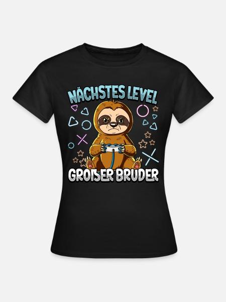 Nächstes Level Großer Bruder - Frauen T-Shirt - Schwarz