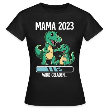 Werdende Mama 2023 - Frauen T-Shirt - Schwarz - Vorne - AI Model Female 172 dark (172cm)