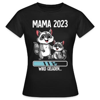 Werdende Mama 2023 - Frauen T-Shirt - Schwarz - Vorne - AI Model Female 172 dark (172cm)