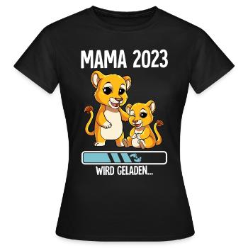Werdende Mama 2023 - Frauen T-Shirt - Schwarz - Vorne - AI Model Female 172 dark (172cm)
