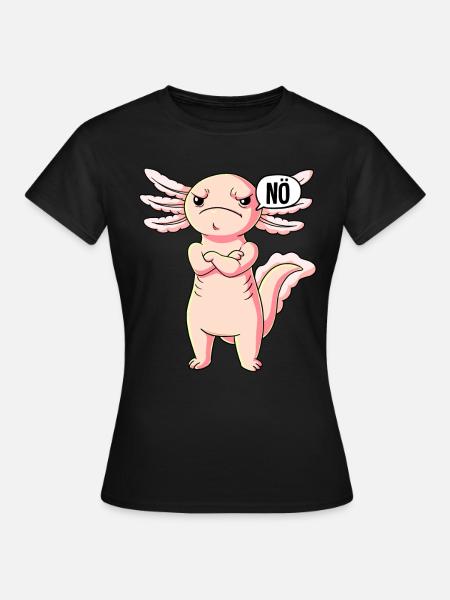Axolotl Nö - Frauen T-Shirt - Schwarz