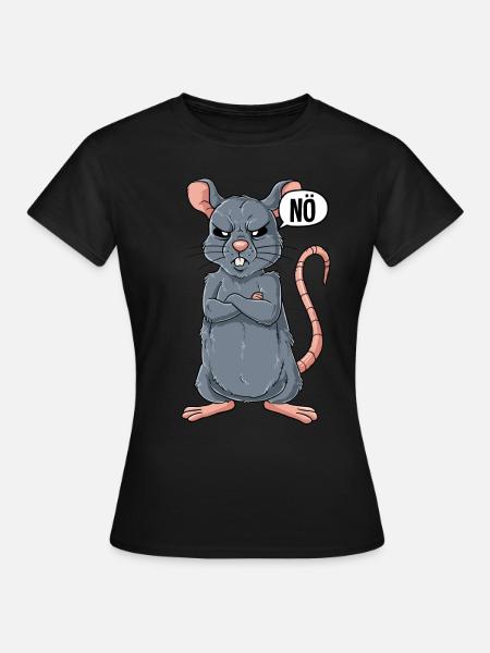 Ratte Nö - Frauen T-Shirt - Schwarz