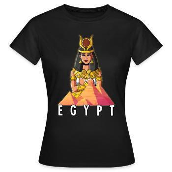 Ägypten Isis Pharao - Frauen T-Shirt - Schwarz - Vorne - AI Model Female 172 dark (172cm)