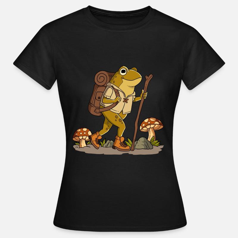 Cottagecore Frog - Women's T-Shirt - black
