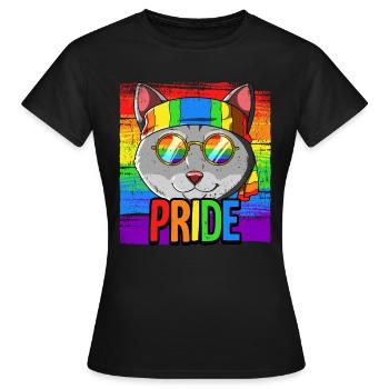 Pride LGBTQ Christopher Street Day Costume Pride - Women's T-Shirt - black - Front - AI Model Female 172 dark (172cm)