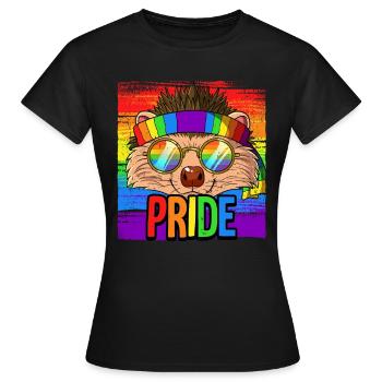 Pride LGBTQ Christopher Street Day Costume Pride - Women's T-Shirt - black - Front - AI Model Female 172 dark (172cm)
