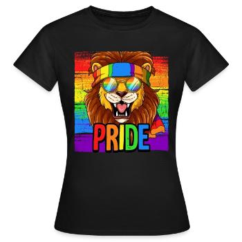 Pride LGBTQ Christopher Street Day Costume Pride - Women's T-Shirt - black - Front - AI Model Female 172 dark (172cm)
