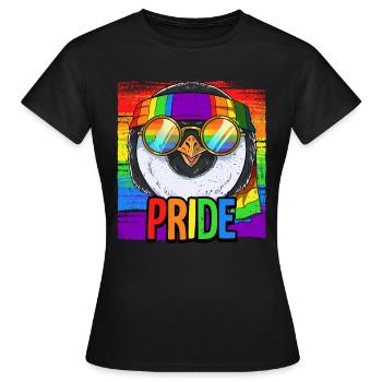 Pride LGBTQ Christopher Street Day Costume Pride - Women's T-Shirt - black - Front - AI Model Female 172 dark (172cm)