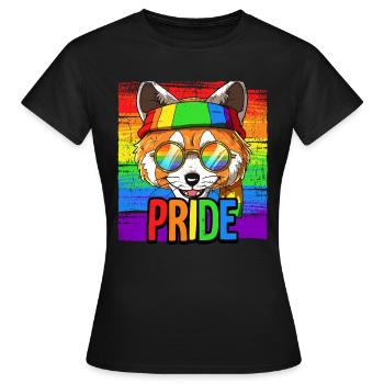 Pride LGBTQ Christopher Street Day Costume Pride - Women's T-Shirt - black - Front - AI Model Female 172 dark (172cm)