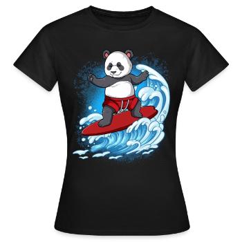 Surfeurs de vagues Surfeurs Surfeurs - T-shirt Femme - noir - Devant - AI Model Female 172 dark (172cm)