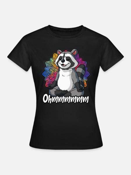 Yoga Ohmmm Namaste - Frauen T-Shirt - Schwarz
