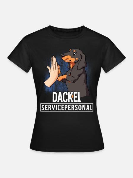 Dackel - Frauen T-Shirt - Schwarz