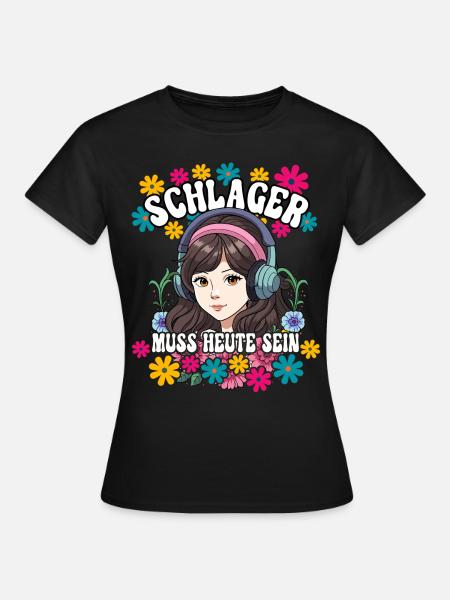 Schlager - Frauen T-Shirt - Schwarz