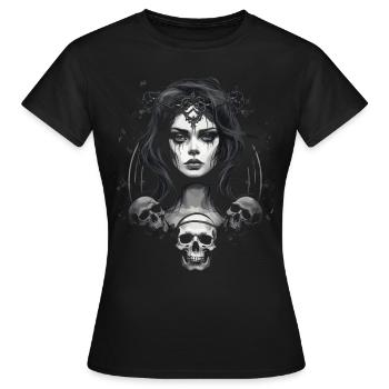 Esthétique gothique gothique - T-shirt Femme - noir - Devant - AI Model Female 172 dark (172cm)