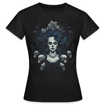 Esthétique gothique gothique - T-shirt Femme - noir - Devant - AI Model Female 172 dark (172cm)