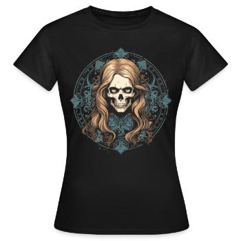Esthétique gothique gothique - T-shirt Femme - noir - Devant - AI Model Female 172 dark (172cm)