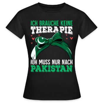 Pakistan - Frauen T-Shirt - Schwarz - Vorne - AI Model Female 172 dark (172cm)
