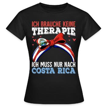 Costa Rica - Frauen T-Shirt - Schwarz - Vorne - AI Model Female 172 dark (172cm)