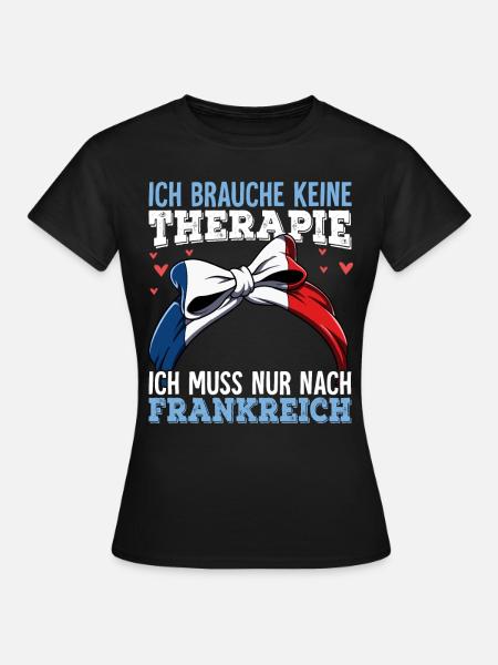 Frankreich - Frauen T-Shirt - Schwarz