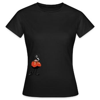 Moustache moustaches - T-shirt Femme - noir - Devant - AI Model Female 172 dark (172cm)
