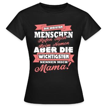 Mama Mutter Mami und Oma Geschenkidee zu Muttertag - Frauen T-Shirt - Schwarz - Vorne - AI Model Female 172 dark (172cm)