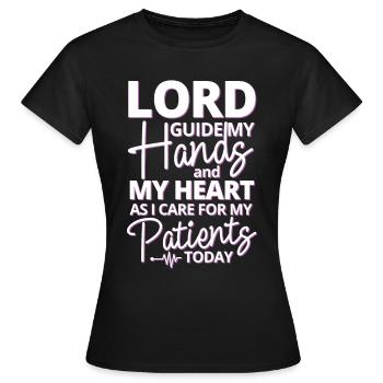 Aide aux personnes âgées Engel Soins infirmiers Maison de retraite - T-shirt Femme - noir - Devant - AI Model Female 172 dark (172cm)