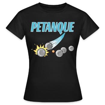 Petanque for a petanque player - Women's T-Shirt - black - Front - AI Model Female 172 dark (172cm)