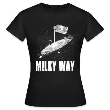 Voie lactée pour un astronome Star Observer - T-shirt Femme - noir - Devant - AI Model Female 172 dark (172cm)