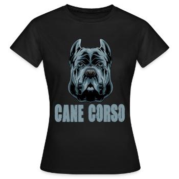 Cane Corso pour cane Corso propriétaire Cane - T-shirt Femme - noir - Devant - AI Model Female 172 dark (172cm)