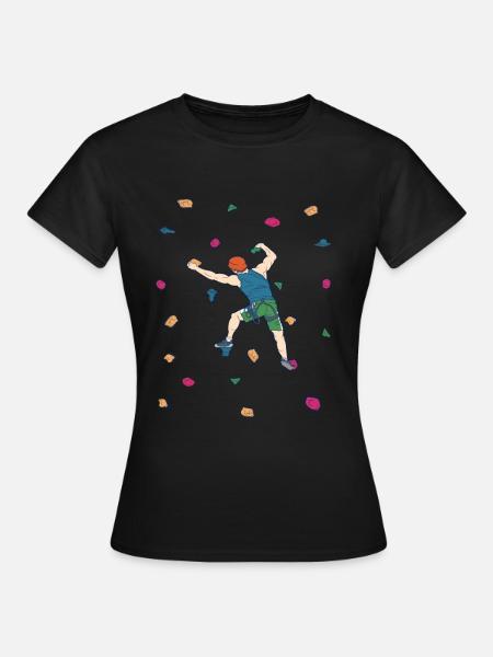 Bouldering Rock Climbing Climbing - Women's T-Shirt - black