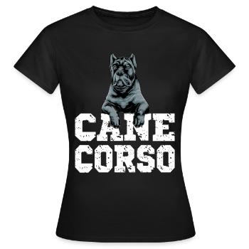 Cane Corso pour un propriétaire de Cane Corso Cane - T-shirt Femme - noir - Devant - AI Model Female 172 dark (172cm)