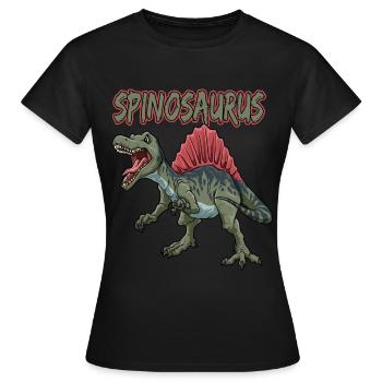 Dinosaurier Spinosaurus Fleischfresser Dino - Frauen T-Shirt - Schwarz - Vorne - AI Model Female 172 dark (172cm)