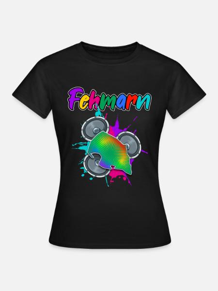 Fehmarn Beat - Frauen T-Shirt - Schwarz