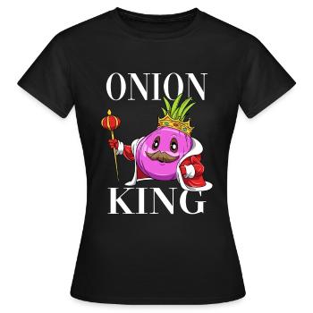 Onion King - Frauen T-Shirt - Schwarz - Vorne - AI Model Female 172 dark (172cm)