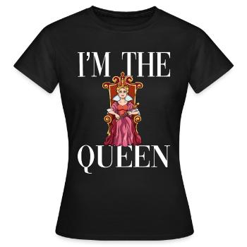 Ich bin die Königin - Frauen T-Shirt - Schwarz - Vorne - AI Model Female 172 dark (172cm)