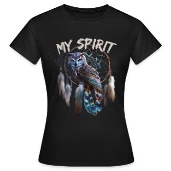 My Spirit für einen Esoteriker Esoterikerin - Frauen T-Shirt - Schwarz - Vorne - AI Model Female 172 dark (172cm)
