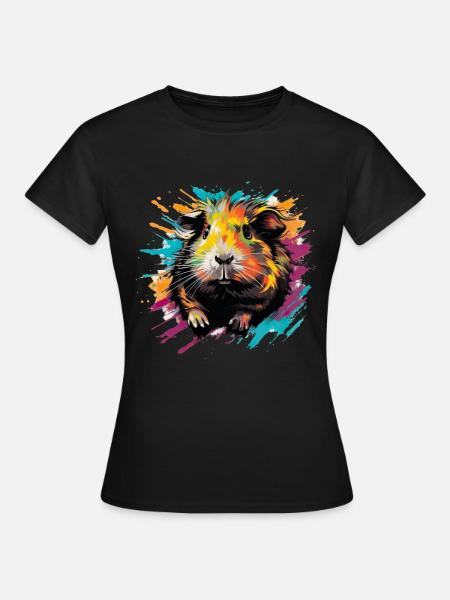 Meerschweinchen Kunst für eine Meerschweinchen - Frauen T-Shirt - Schwarz