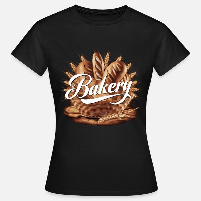 Bäcker Bäckerei - Frauen T-Shirt - Schwarz