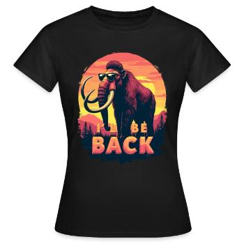 Funny Mammut Steinzeit für einen Mammutliebhaber - Frauen T-Shirt - Schwarz - Vorne - AI Model Female 172 dark (172cm)