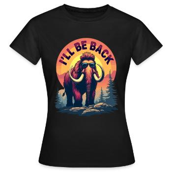 Funny Mammut Steinzeit für einen Mammutliebhaber - Frauen T-Shirt - Schwarz - Vorne - AI Model Female 172 dark (172cm)