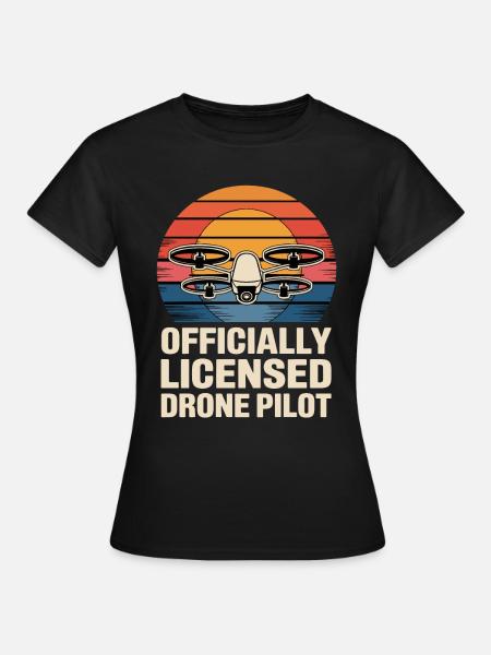 Dronenpilot für einen Dronenpilot - Frauen T-Shirt - Schwarz