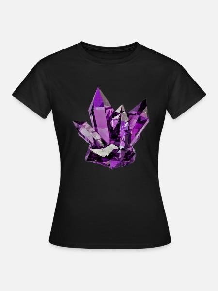 Géode pourpre - T-shirt Femme - noir