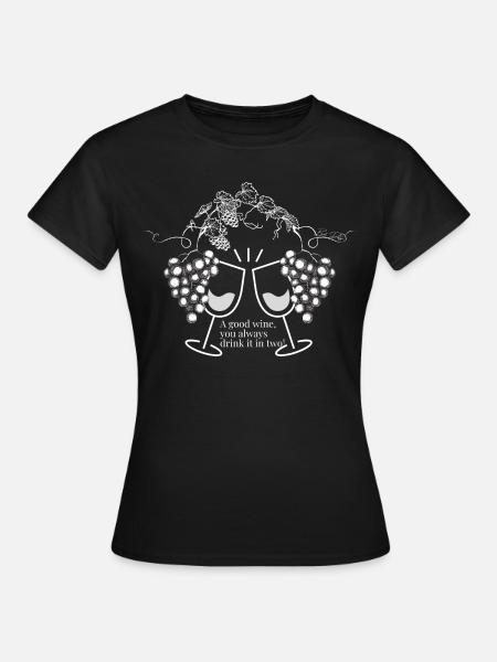vin in2 - Frauen T-Shirt - Schwarz