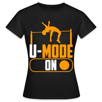 Saut à la perche Saut à la perche - T-shirt Femme - noir - Devant - AI Model Female 172 dark (172cm)