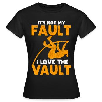 Saut à la perche Saut à la perche - T-shirt Femme - noir - Devant - AI Model Female 172 dark (172cm)