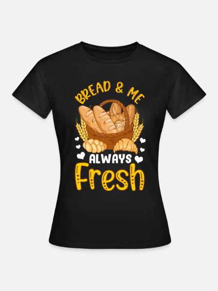 Brotbacken Brotbackautomat - Frauen T-Shirt - Schwarz