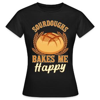 Bread Baking Bread Maker - Women's T-Shirt - black - Front - AI Model Female 172 dark (172cm)