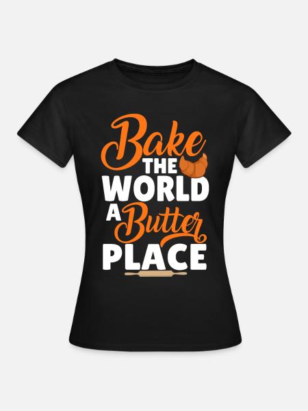 Brotbacken Brotbackautomat - Frauen T-Shirt - Schwarz